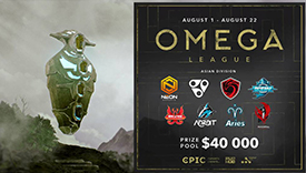 OMEGA聯(lián)賽開啟亞洲賽區(qū) 總獎金4萬美金、8月1日開打！